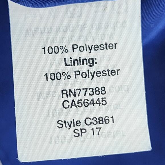 J. Crew Maxi Halter Neckline Sleeveless Navy Blue and White Dress Size 14 - Picture 4 of 6